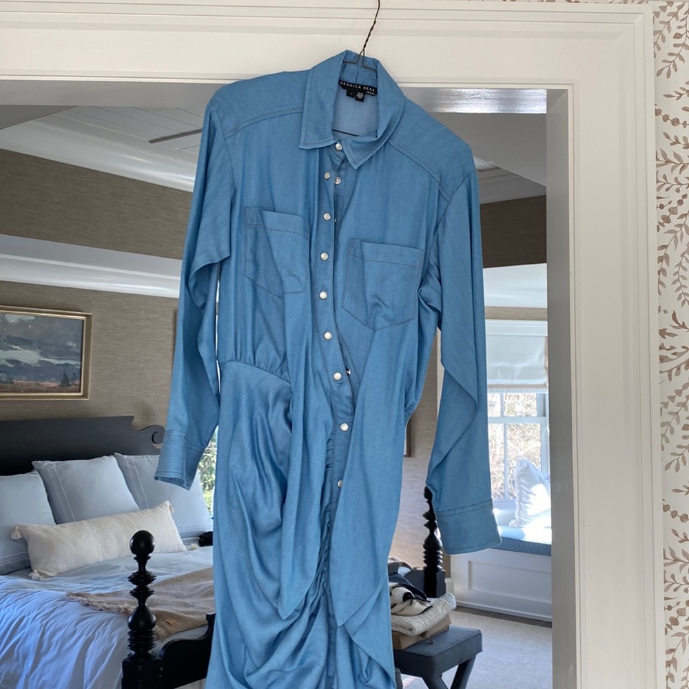 Veronica beard chambray dress